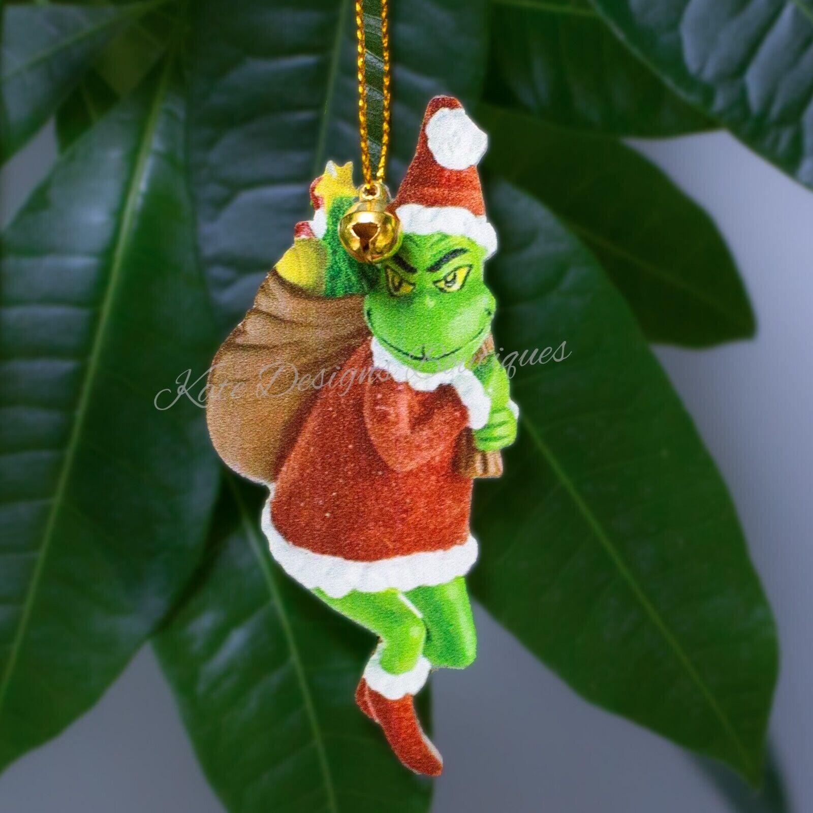 Merry Christmas Grinch Ornaments Xmas Tree Hanging Decoration Figure Pendant